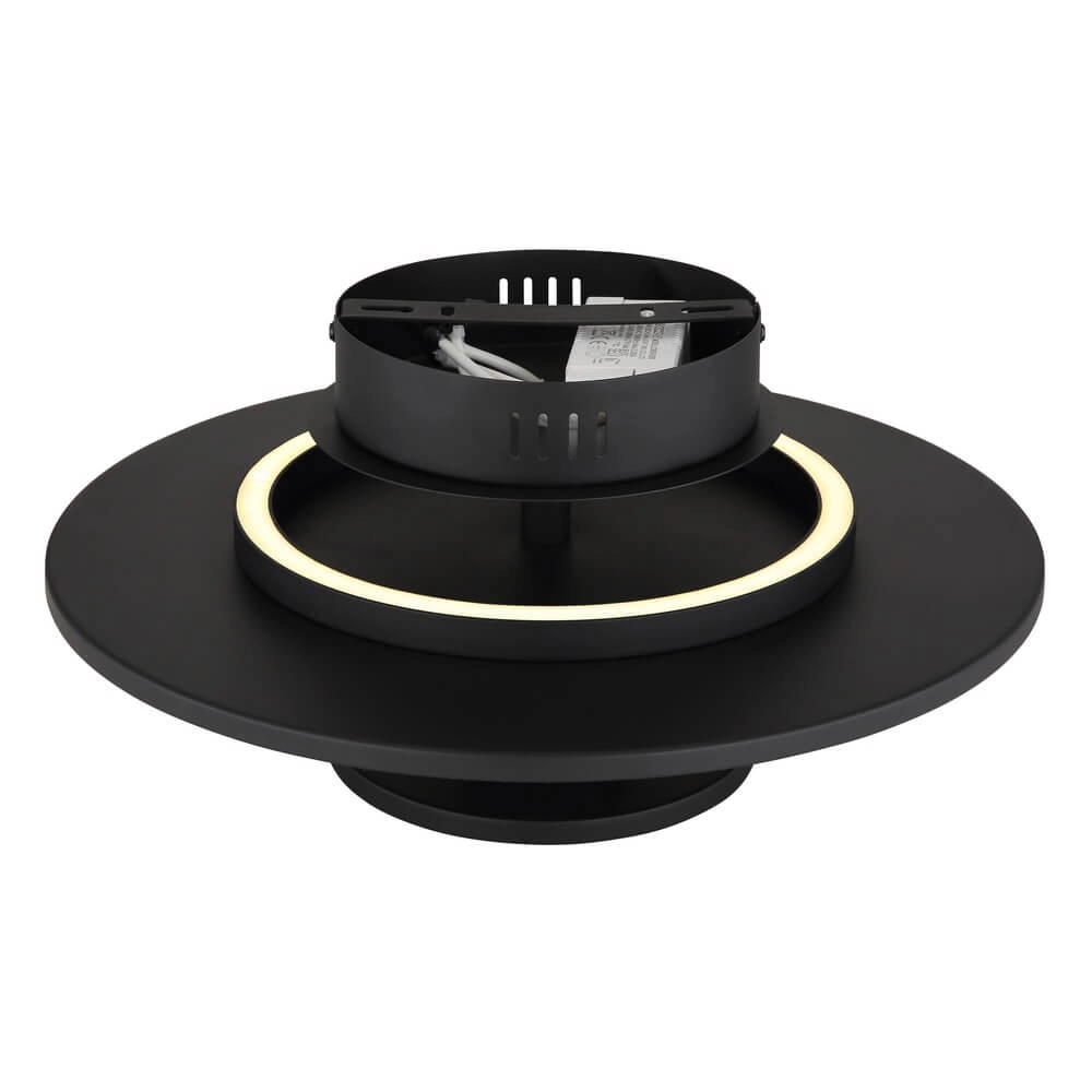Black ceiling lamp Carter Ø 38cm with felt Globo 9007371471744