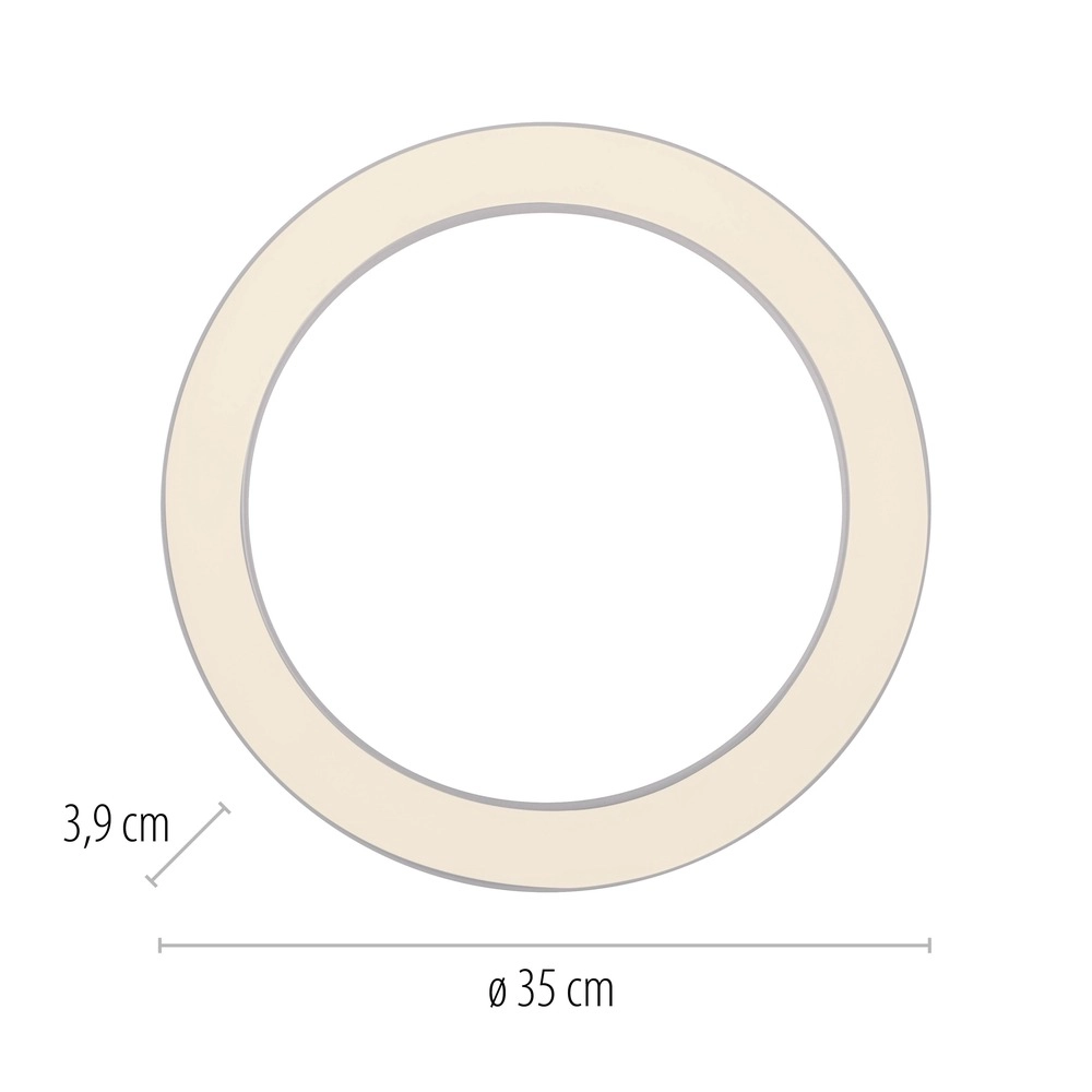 Sleek led ceiling lamp Pure Lines Round Ø 35cm - white Paul Neuhaus 4012248395226