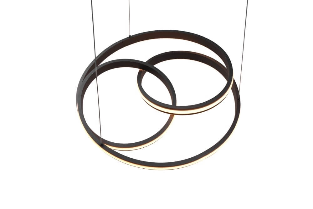 Hanging lamp Nuria 60cm black Trio 4017807505214