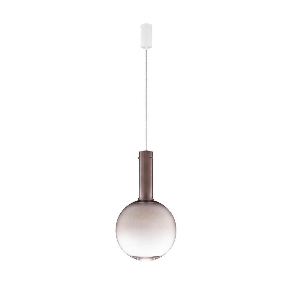 Pendant lamp Nostos brown glass Ø 30cm Lyora 5212017484192
