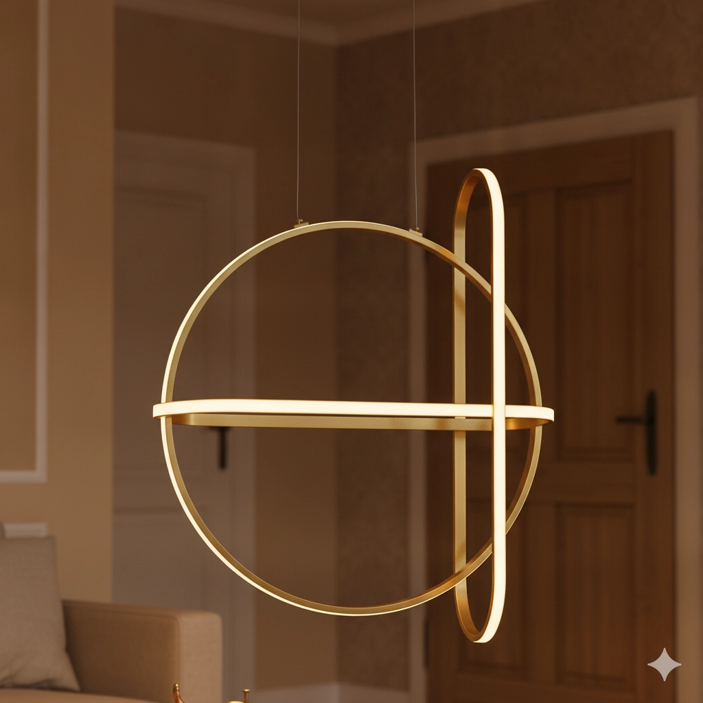 Design pendant lamp Arte Gold Round