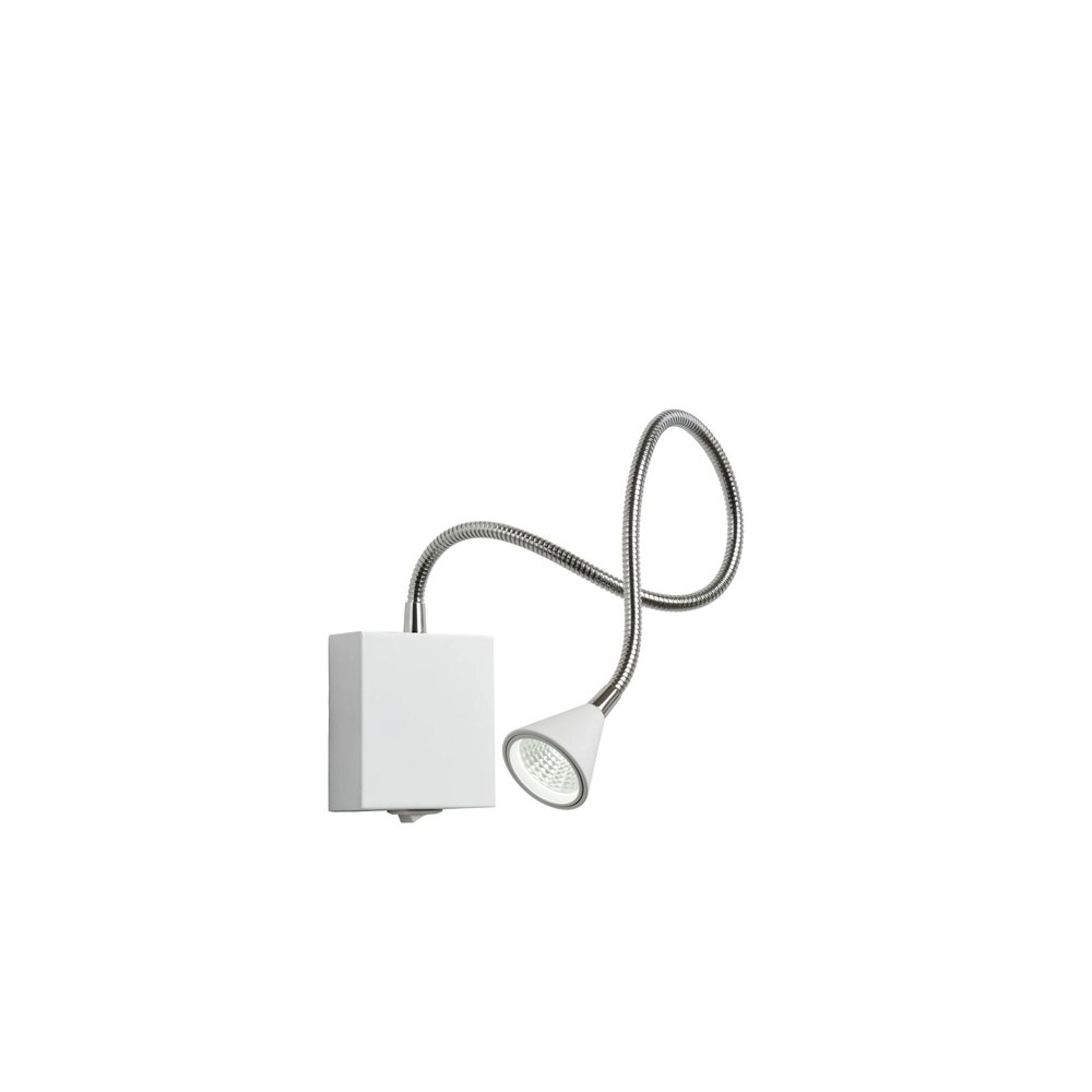 Bed reading light Buddy 4000K white Lucide 5411212185549