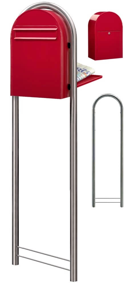 Mailbox Classic B 3001 Bright red Bobi 6417237006059