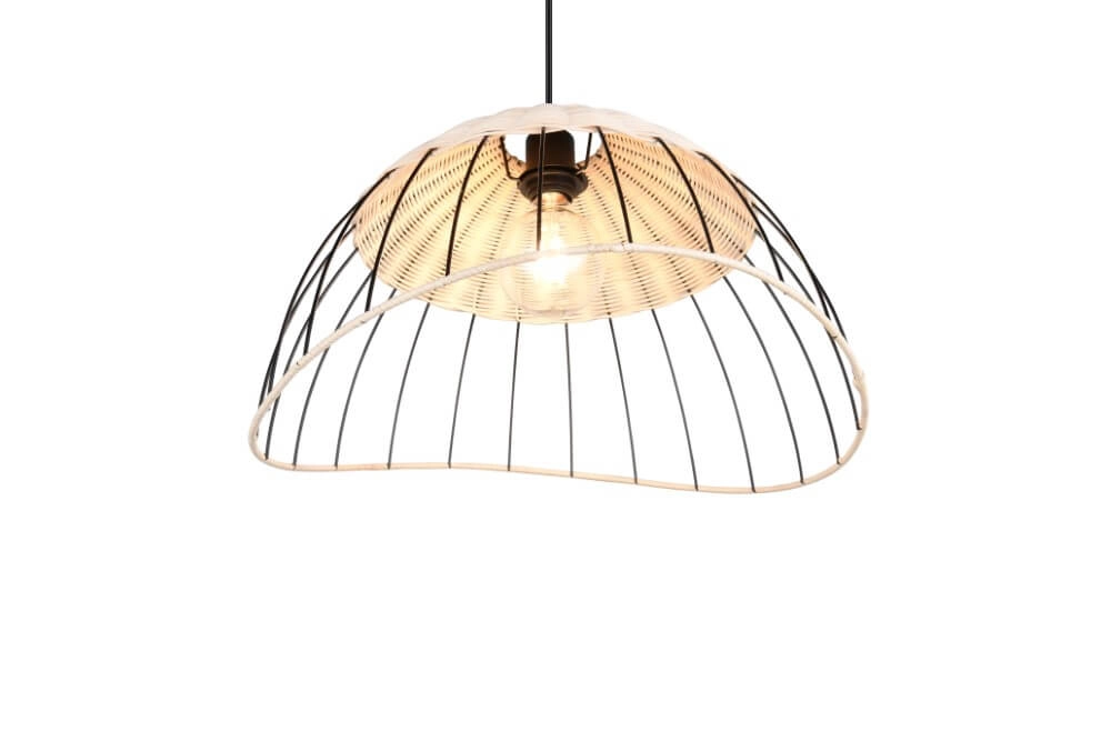 Rattan pendant lamp Sandrine Ø 48cm Trio 4017807637656