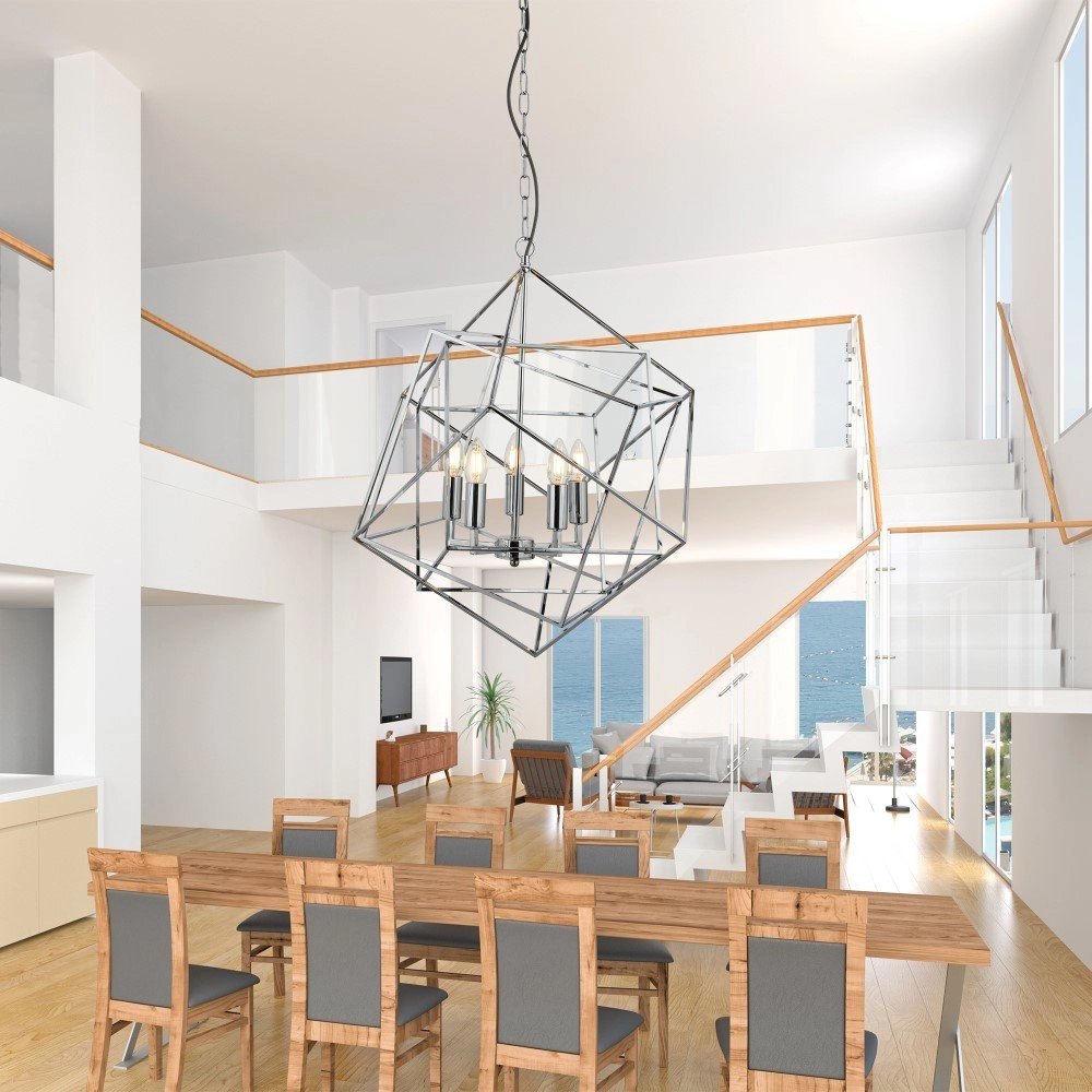 Large pendant lamp Cube Ø 55cm Searchlight 5053423101781