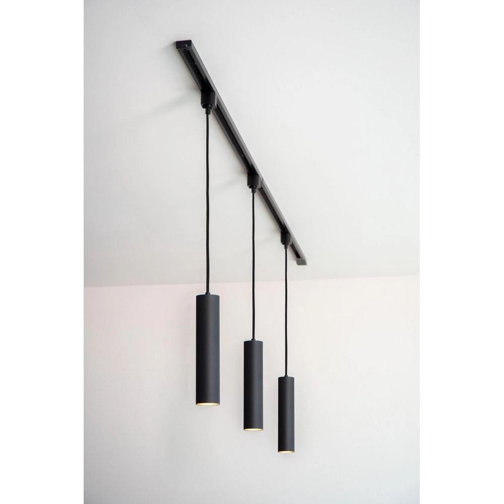 Rail pendant light Track Floris 1-phase black Lucide 5411212093370