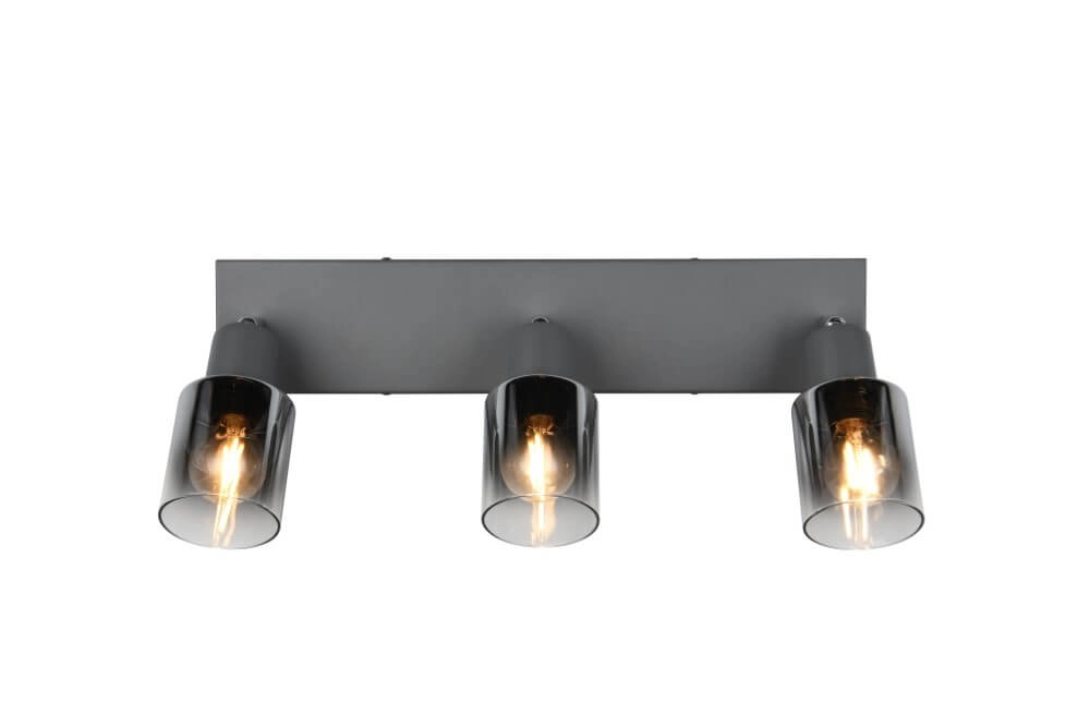 3-light ceiling lamp Cadiz black Trio 4017807615777