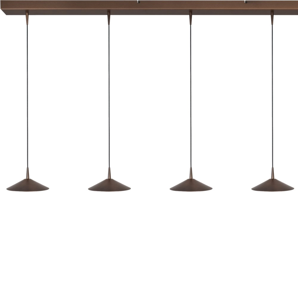 5-light pendant lamp Ceppo cocoa brown Ø 18cm Masterlight 8718121352022