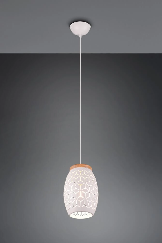 White hanging lamp Bidar design Trio 4017807574913