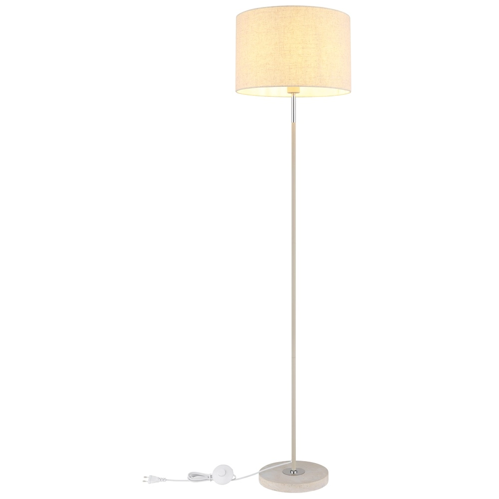 Floor lamp Deleon sand brown Ø 40cm Globo 9007371572908