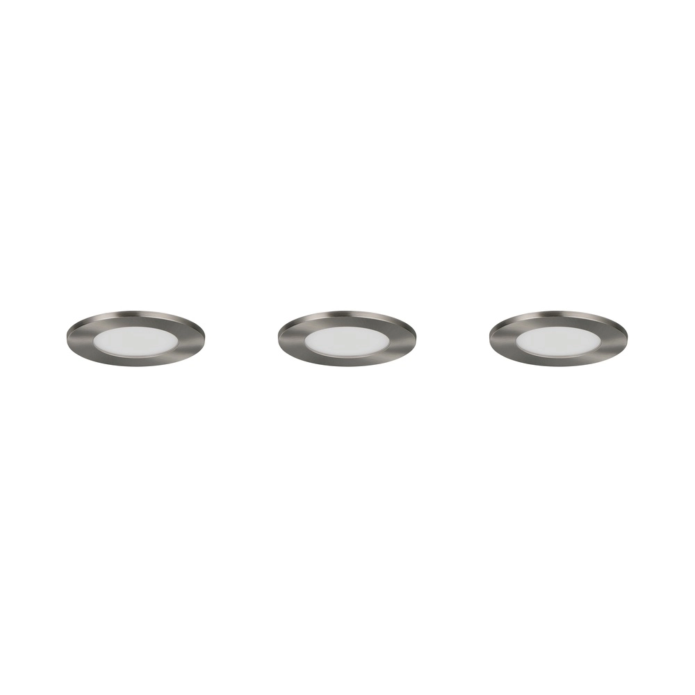 Set of 3 recessed spotlights Himal nickel IP65 Trio 4017807663808