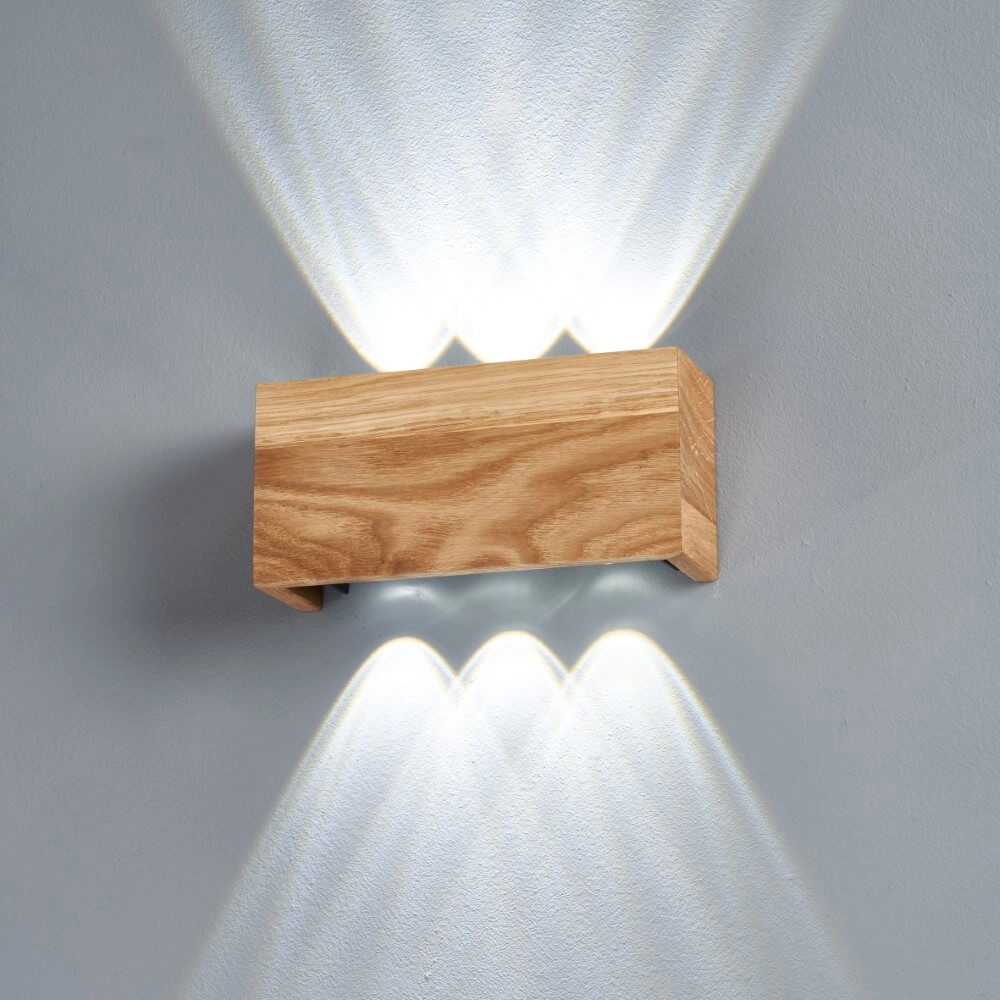 LED wall lamp Shine-Wood 21cm Fischer & Honsel 4003694305747
