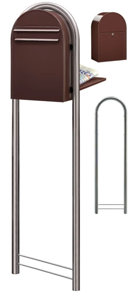 Mailbox Classic B 8017 Dark brown Bobi 6417237006080