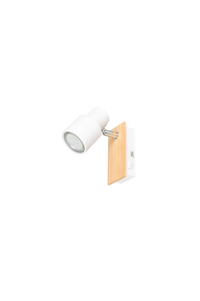 Design wall lamp Pierre white with wood Trio 4017807638141