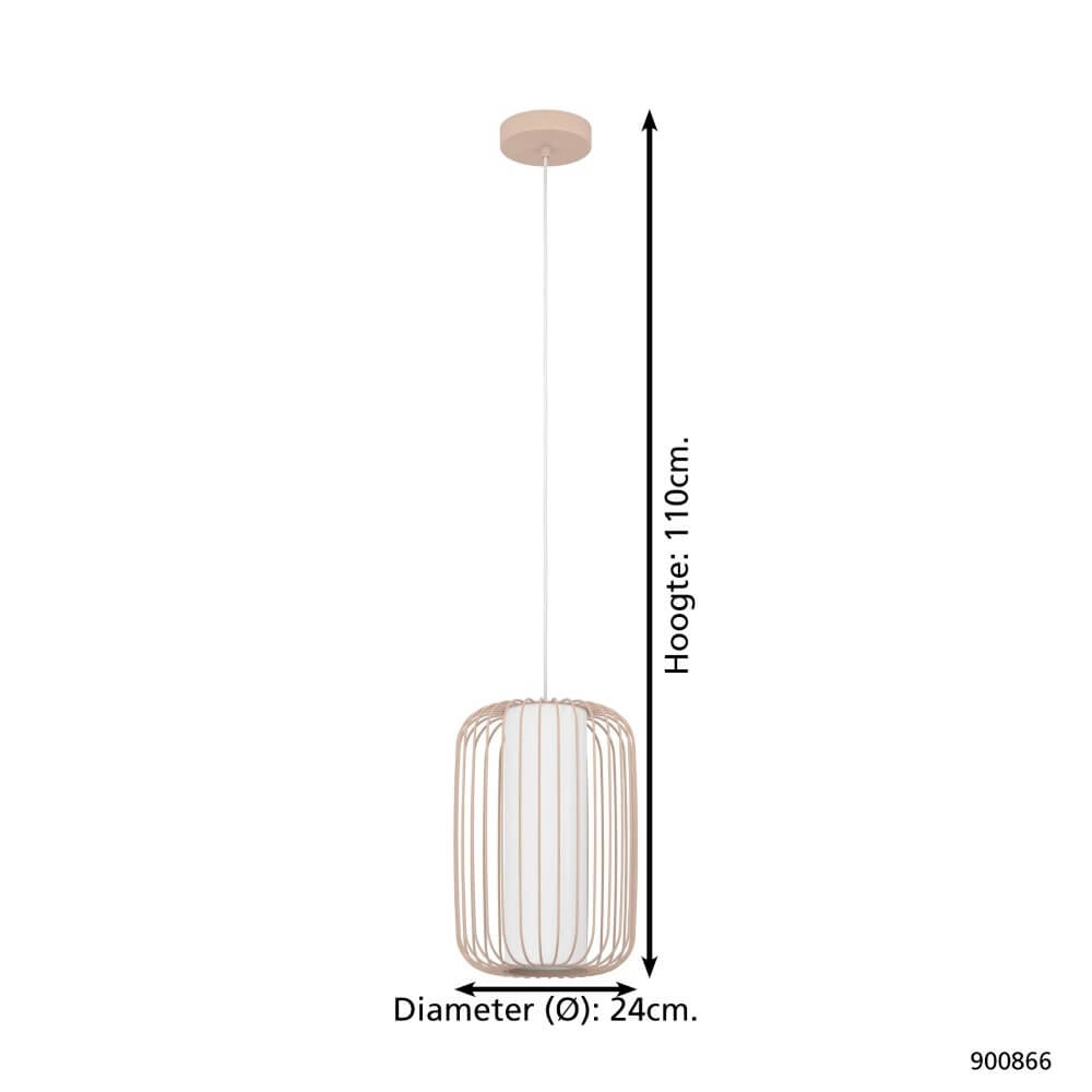 Sand pendant lamp Terrarosa Ø 24cm Eglo 9008606273928