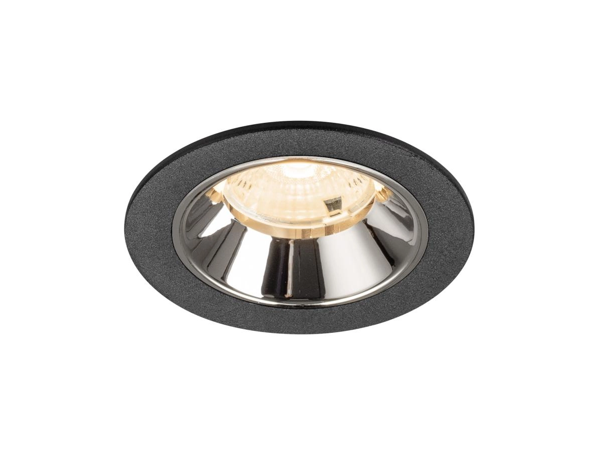 Recessed spotlight Numinos S black/chrome 2700K - 55deg