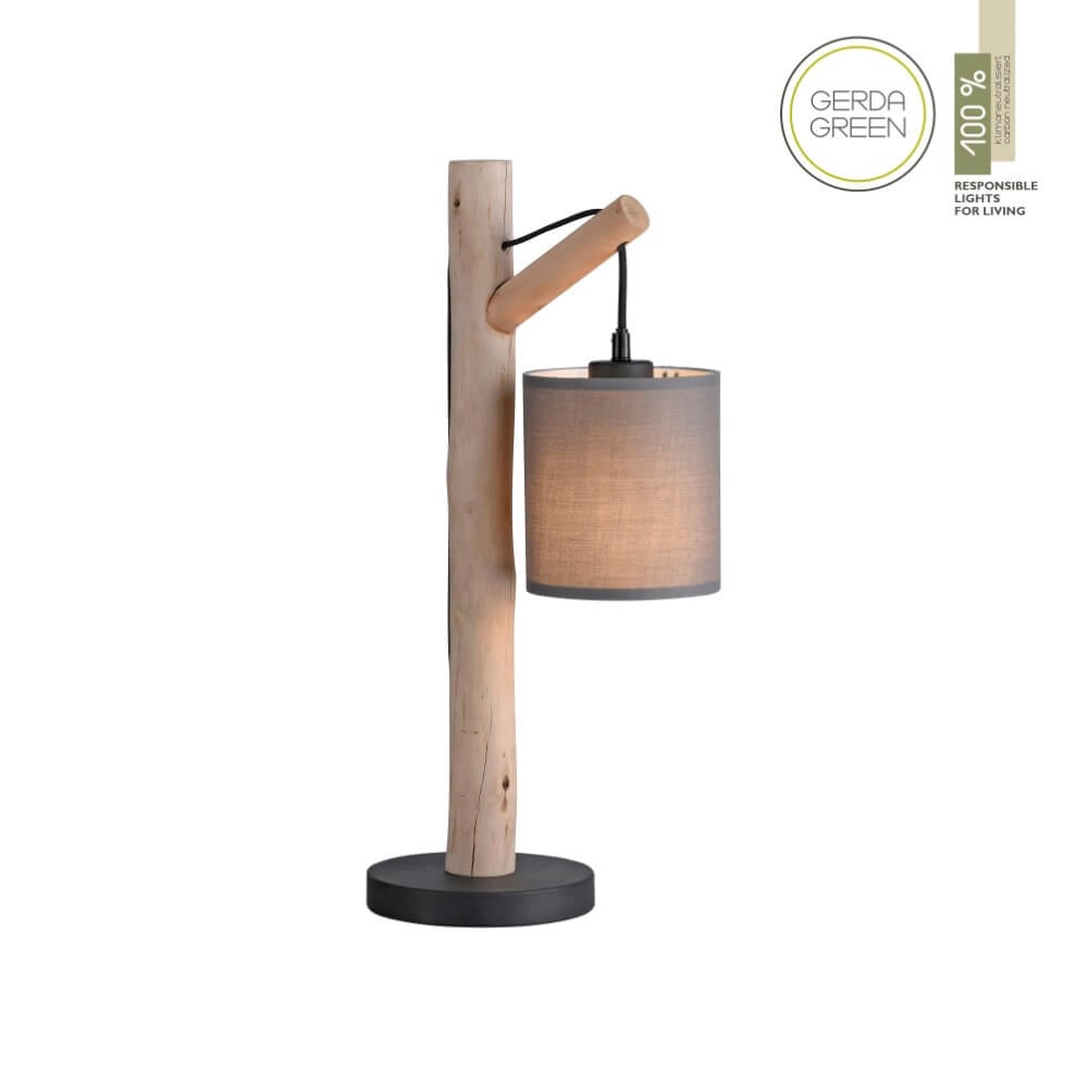 Country table lamp Green Tribu Taupe Just Light 4043689995188