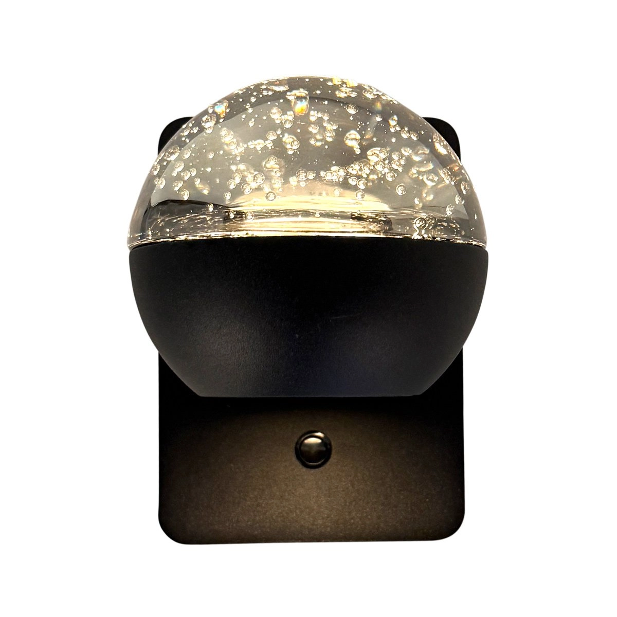 Led wall lamp Belluno black with glass - dimmable Steinhauer 8712746183948