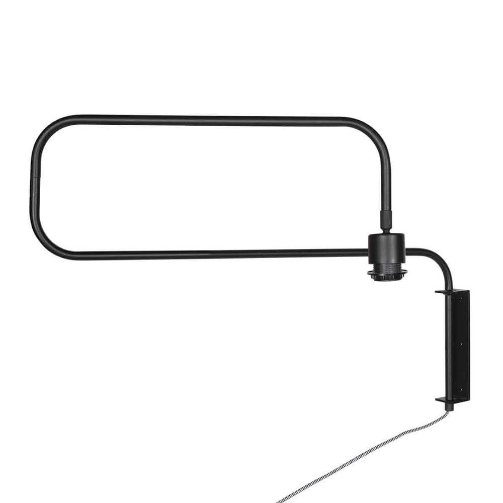 Wall lamp Bloeba black with silver grey shade Steinhauer 8712746177107
