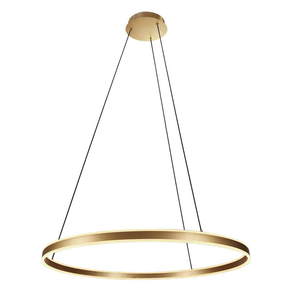 Design pendant lamp Ringlux gold Ø 80cm