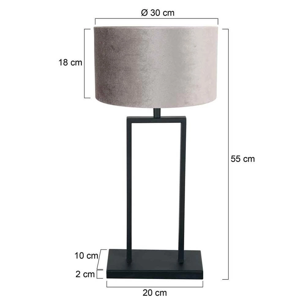 Table lamp 55cm Stang with silver cap Steinhauer 8712746173956