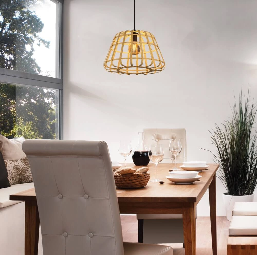 Rattan hanging lamp Montezuelo Ø 50cm Stars of Light 9008606240500