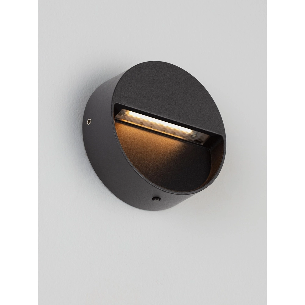 Round wall lamp Sete Black Lyora 5212017497925