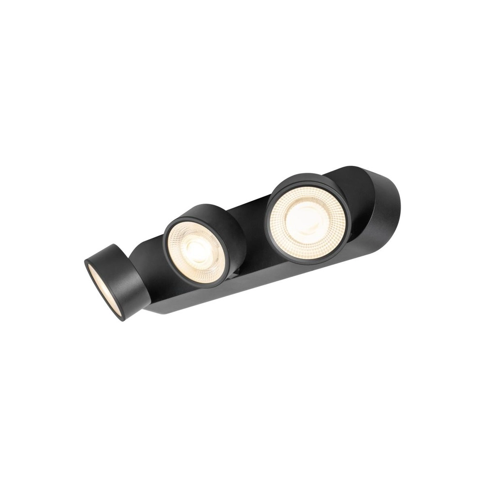 Surface-mounted spot Kalu 2.0 triple black 2700K SLV 4024163317542