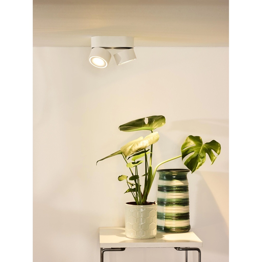 Ceiling spotlight Yumiko double white Lucide 5411212351685