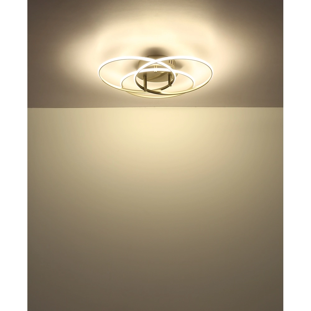 Design ceiling lamp Kombos nickel Globo 9007371533473