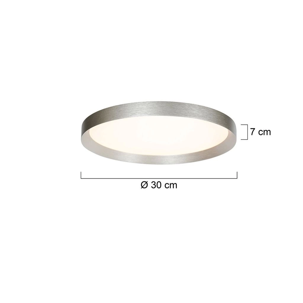 Modern ceiling light Flady metal grey Ø30cm Steinhauer 8712746180992