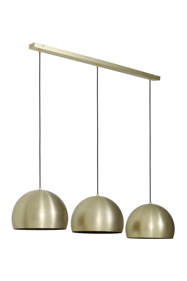 3-light pendant lamp Jaicey gold Light & Living 8717807231088