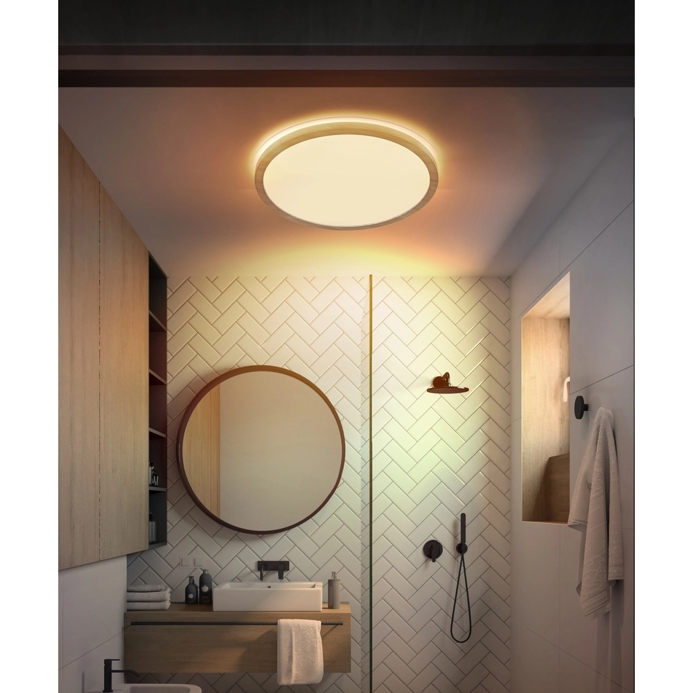 Ceiling light Sapana Ø 42cm wood Globo 9007371454426