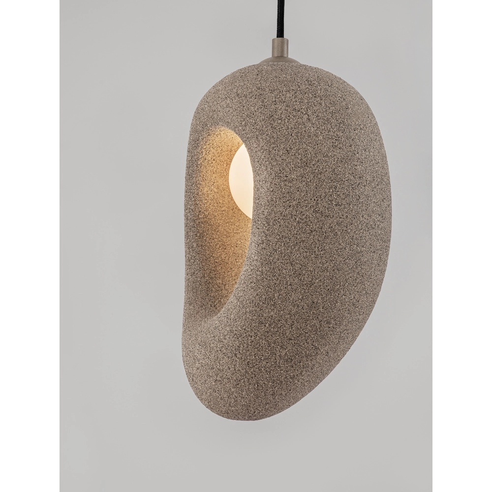 Natural pendant lamp Tempus brown 30cm