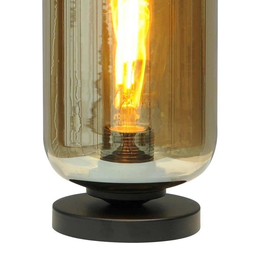 Table lamp Quinto Smoke with smoke cylinder glass Masterlight 8718121216553