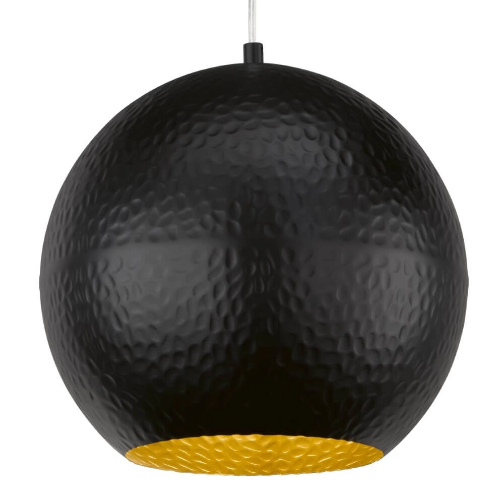 Sphere hanging lamp Mylon Ø 30cm black Fischer & Honsel 4003694607636