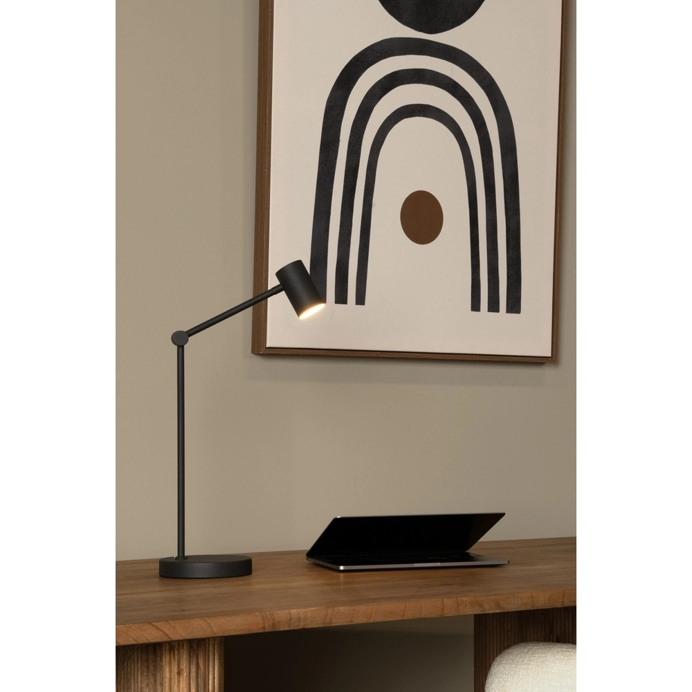 Rechargeable desk lamp Tipik Black Lucide 5411212361325