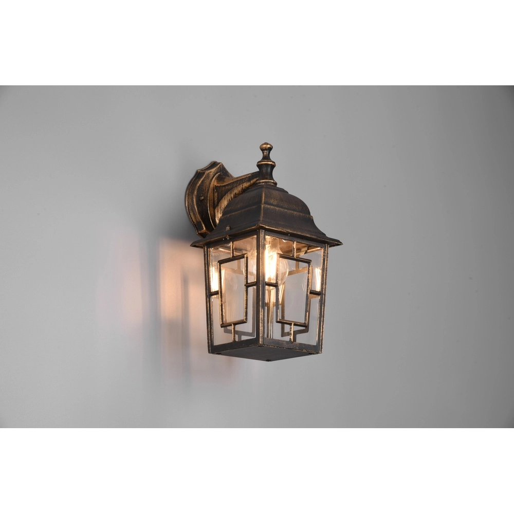 Wall lamp Volturno antique brown Trio 4017807543582
