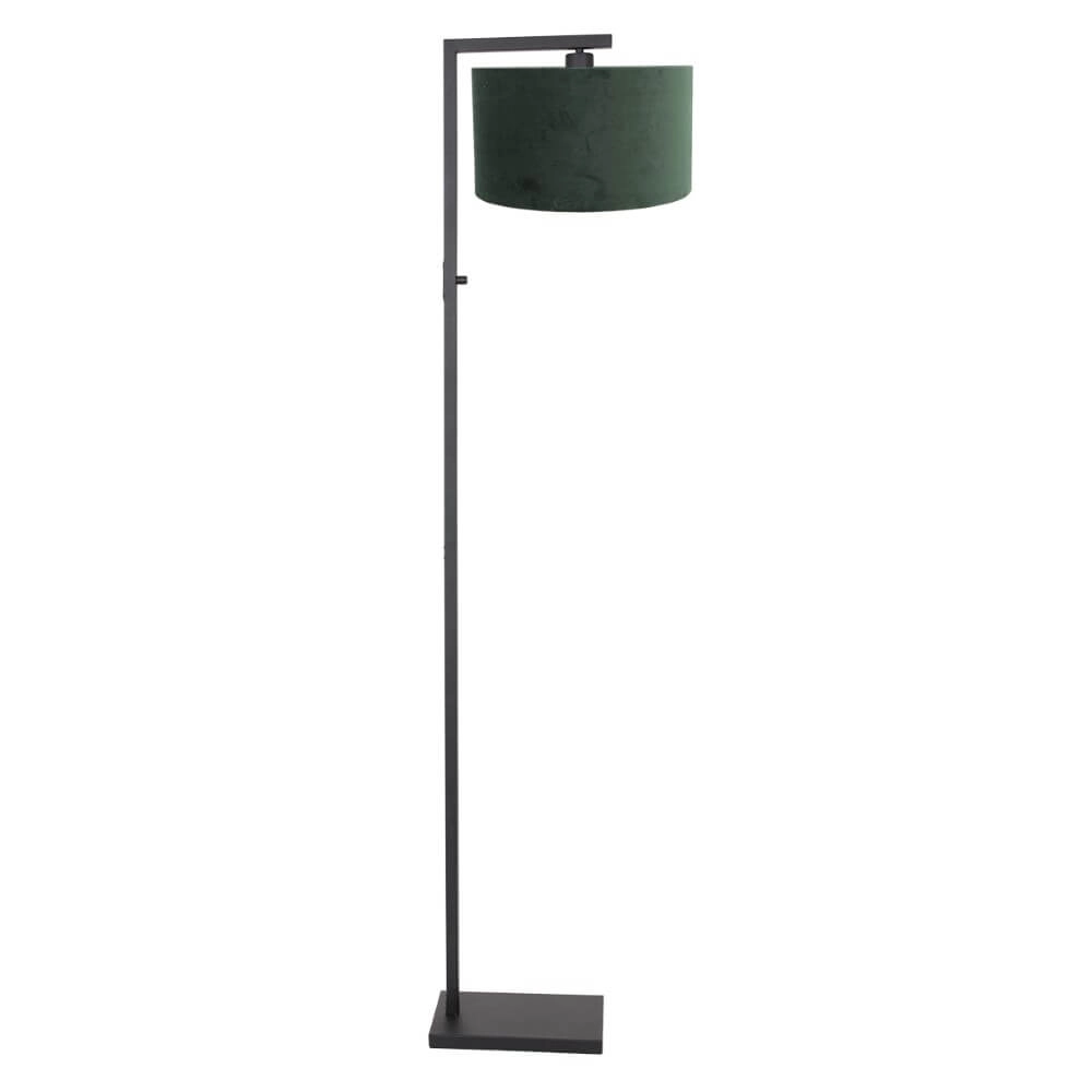 Chic table lamp Stanger with green velvet