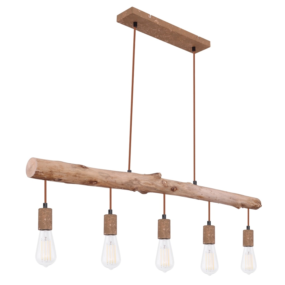 Dining room pendant lamp Jakob rust brown Globo 9007371389636