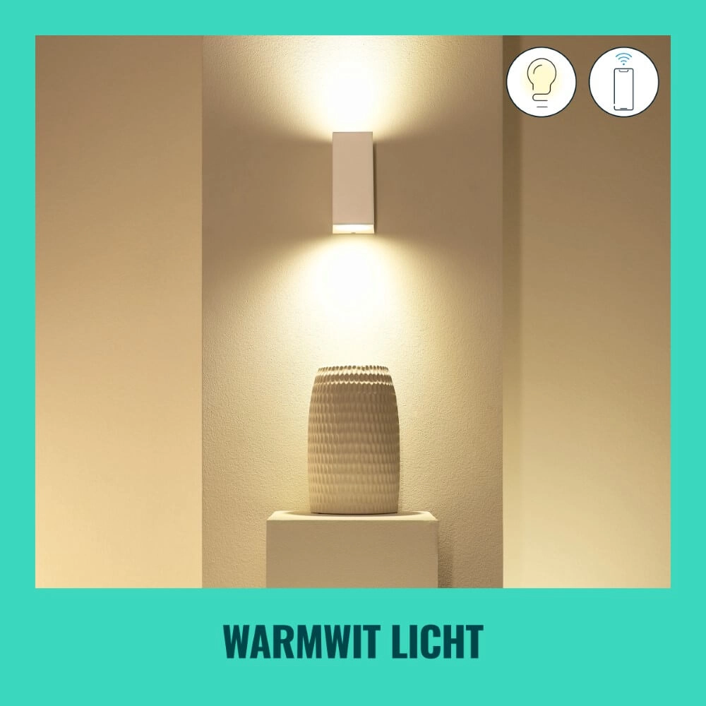 Wall spotlight Up and Down Smart - White WiZ 8719514554597