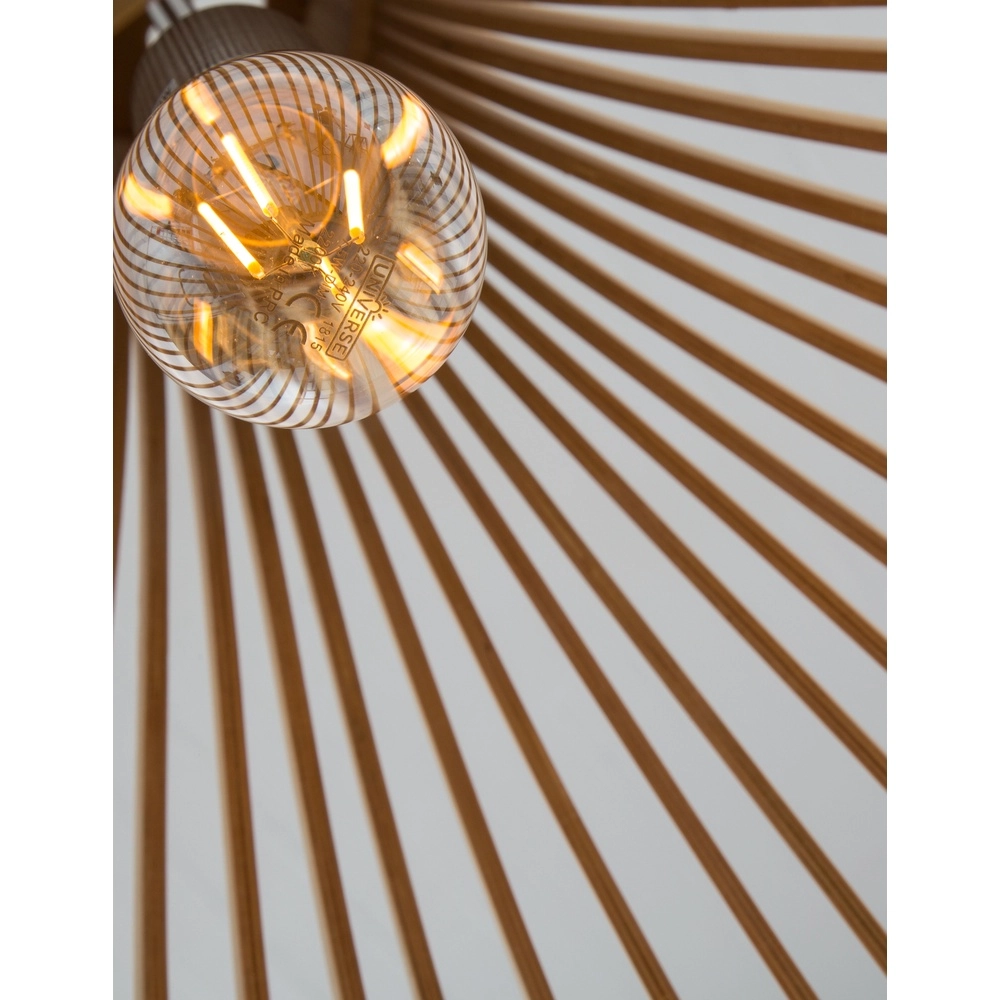 Modern pendant lamp Soho wood Ø 38cm Lyora 5212017424938