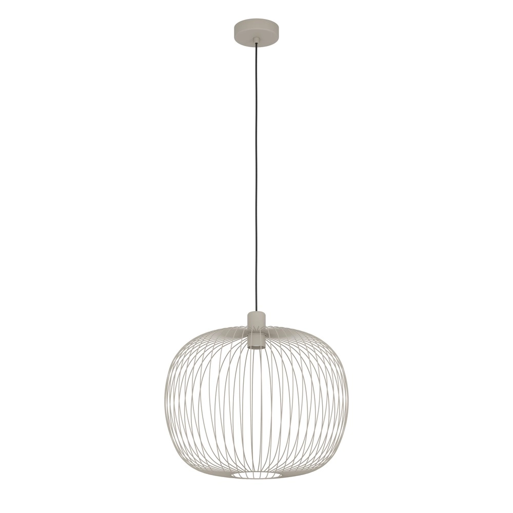 Wire pendant lamp Lodods sand brown Ø 45cm Eglo 9008606390281