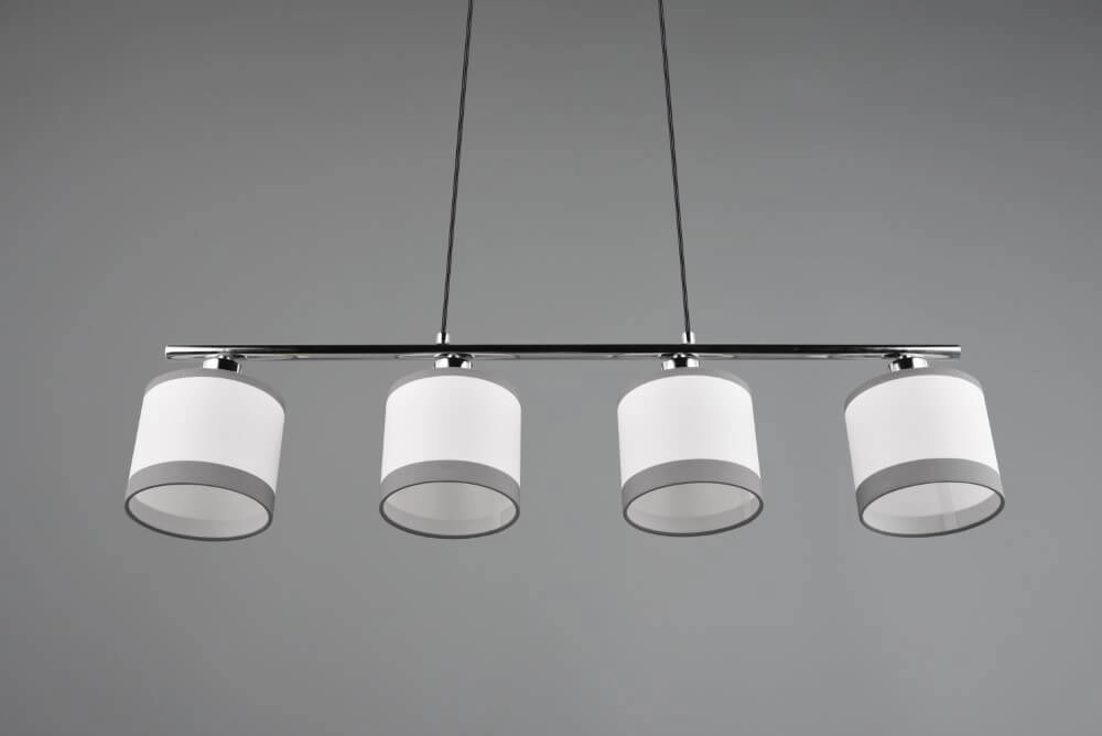 Hanging lamp Davos white 4-light Trio 4017807574265