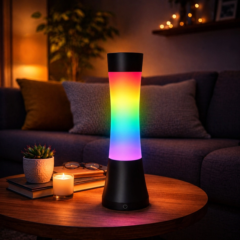 Modern lava lamp Lucent Black