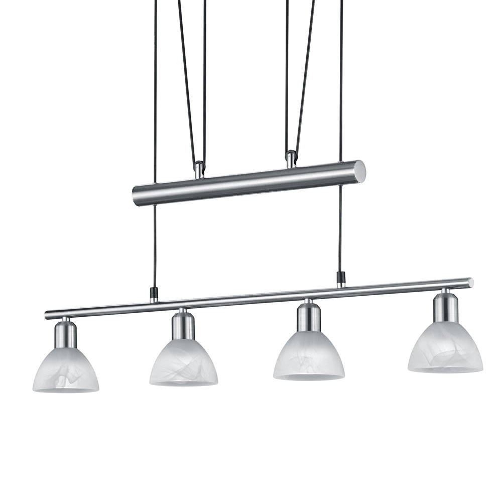 LED pendant light Levisto 4-light nickel Trio 4017807281781