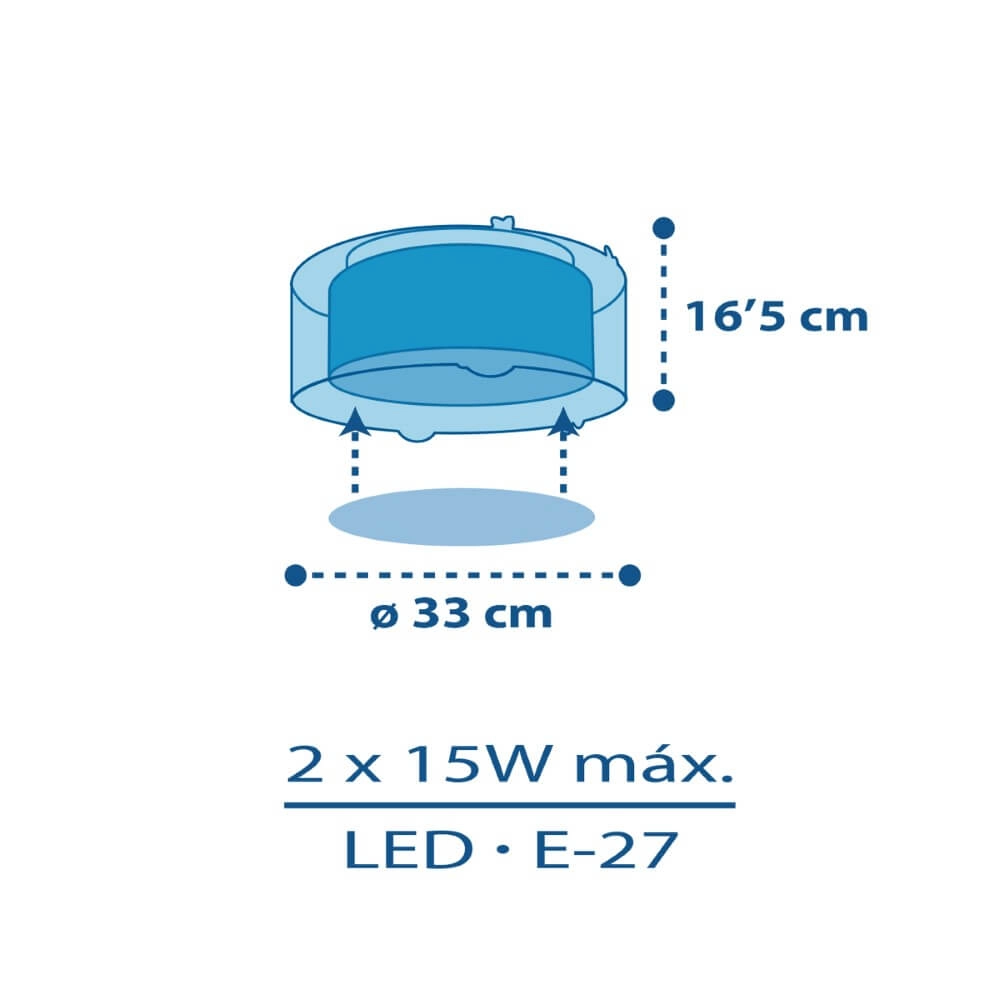 Children's room ceiling lamp Planets Ø 33cm Dalber 8420406003122