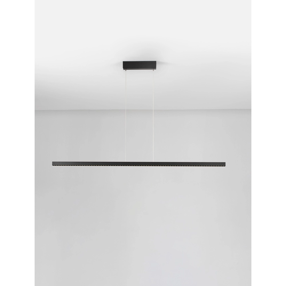 Straight pendant lamp Deos black