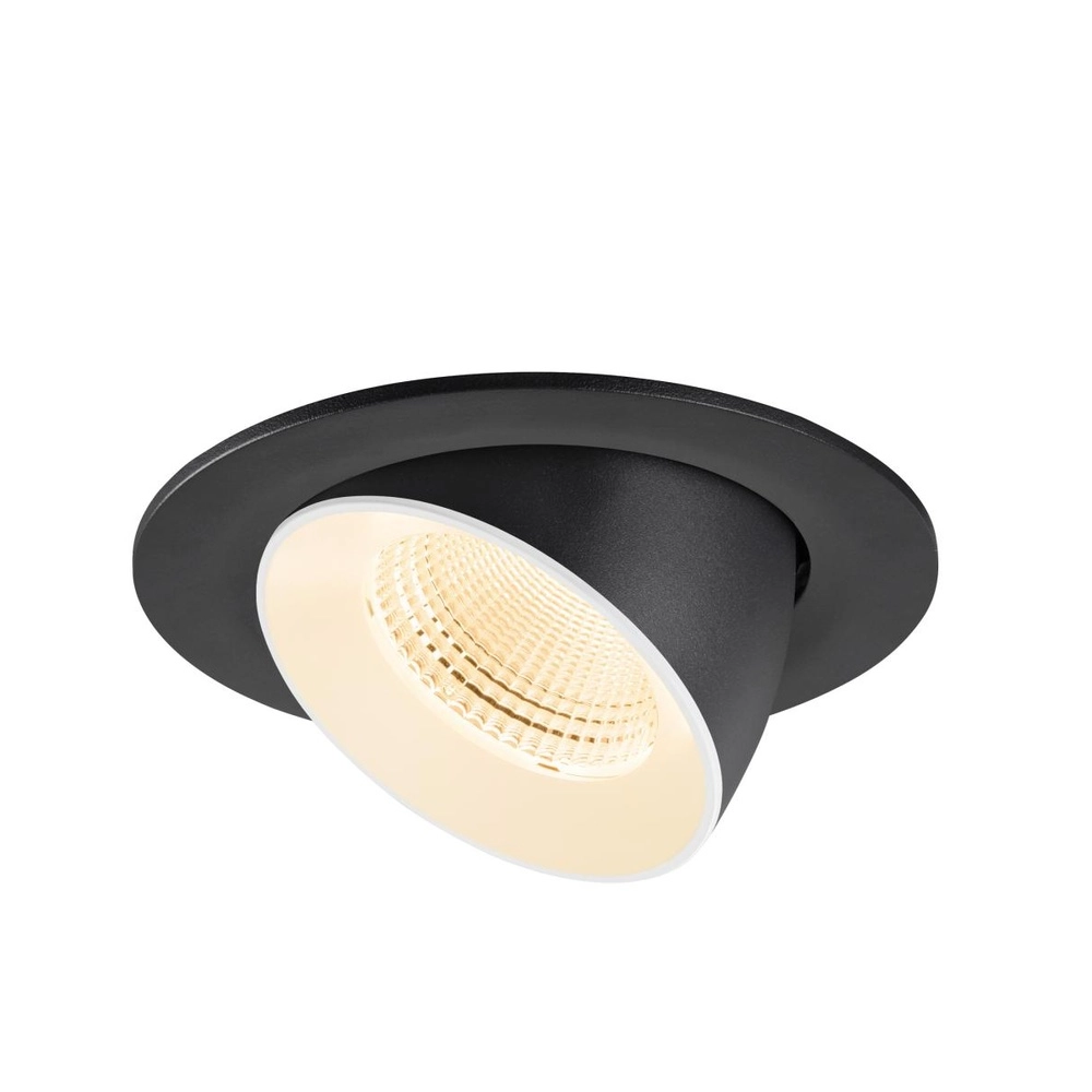 Recessed spotlight Numinos Gimble L black/white 2700K - 55deg SLV 4024163310444
