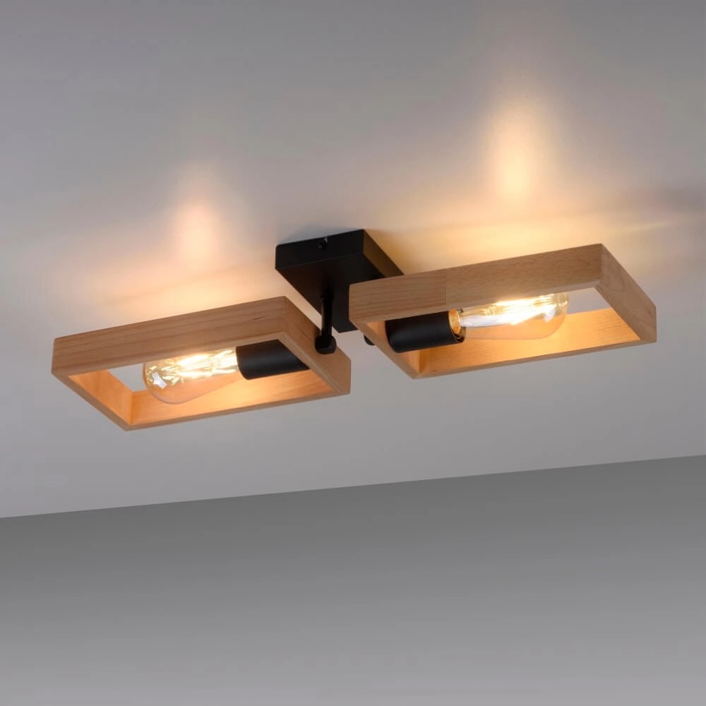 Country ceiling lamp Franky 2-light Just Light 4043689983116